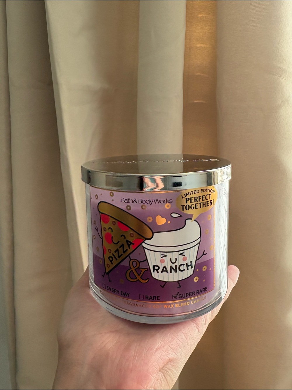 Bath & Body Works Limited Edition Pizza & Ranch 3-Wick Candle